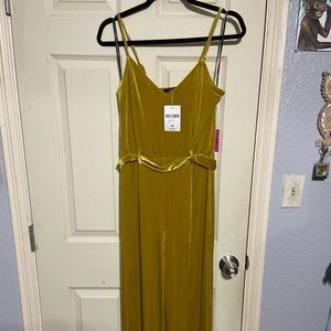 Forever 21 Velvet full length jumpsuit